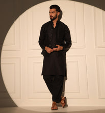 Load image into Gallery viewer, Rajput Kurta Jacket Set with Pyjama (Set of 3)
