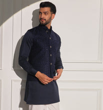 Load image into Gallery viewer, Taimur Kurta Jacket Set with Pyjama (Set of 3)
