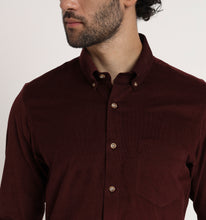 Load image into Gallery viewer, Wine Corduroy Shirt
