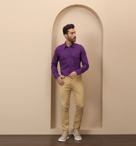 Purple Linen Shirt