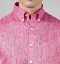Load image into Gallery viewer, Fuscia Pure Linen Shirt
