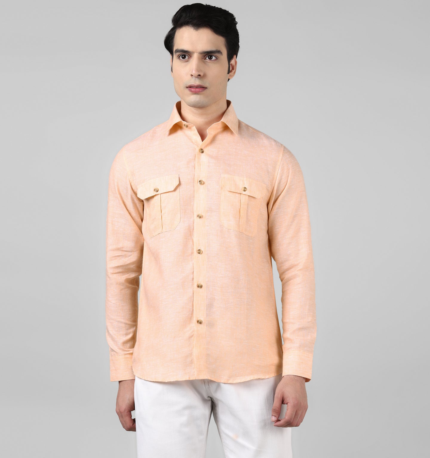 Saffron Pure Linen Shirt