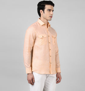 Saffron Pure Linen Shirt