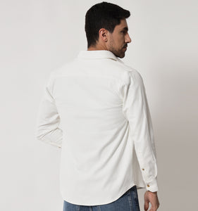 Milky White Corduroy Shirt