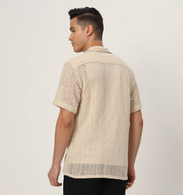 Load image into Gallery viewer, Calista Cream Crochet Shirt
