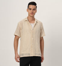 Load image into Gallery viewer, Calista Cream Crochet Shirt
