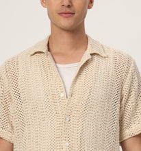 Load image into Gallery viewer, Calista Cream Crochet Shirt
