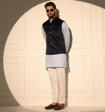Load image into Gallery viewer, Maurya Velvet Kurta Jacket Set with Pyjama (Set of 3)
