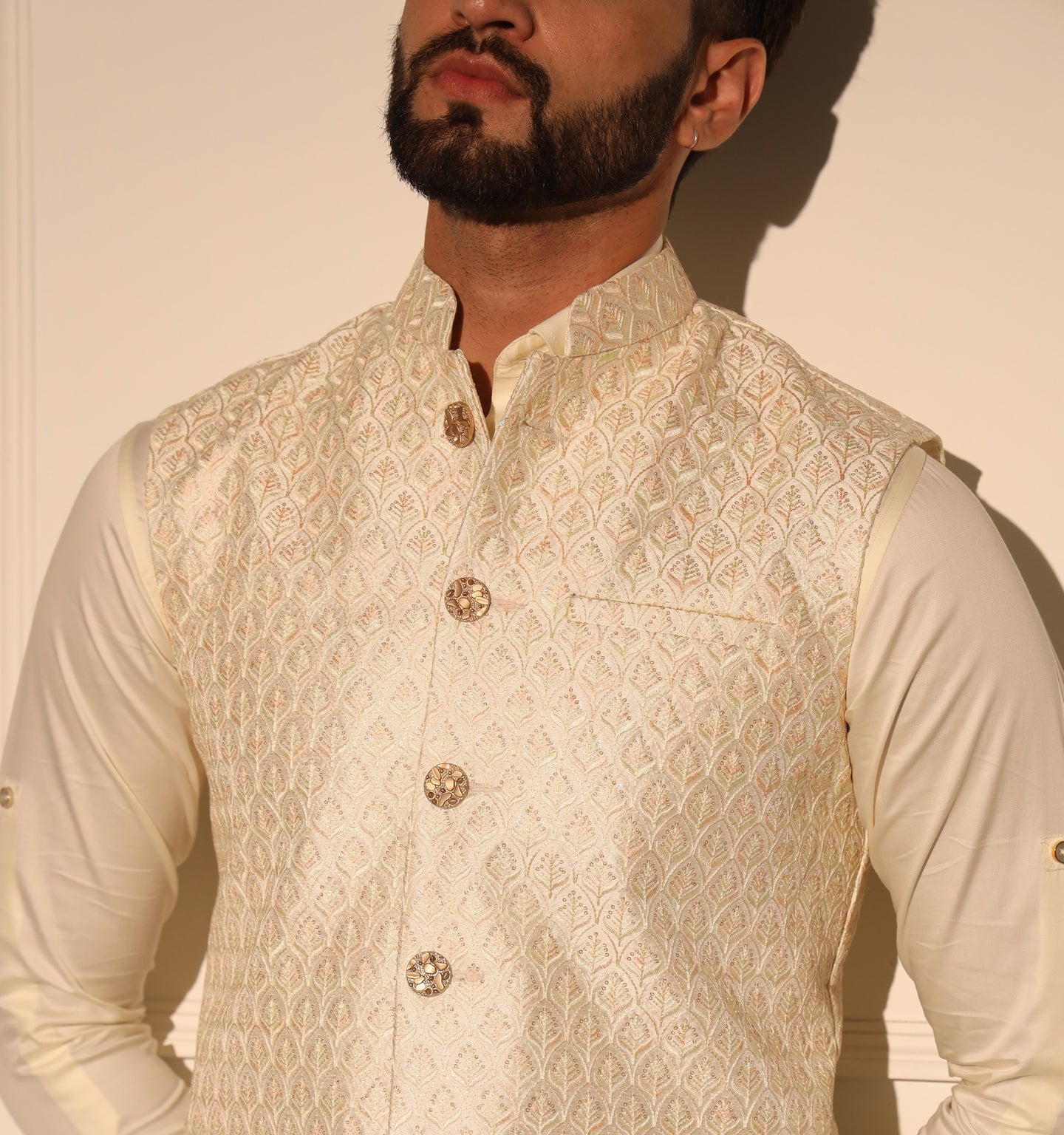 Maharana Embroidered Nehru Jacket
