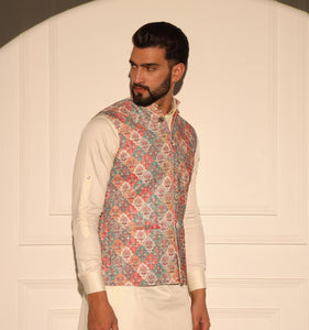 Sultan Embroidered Sequin Nehru Jacket