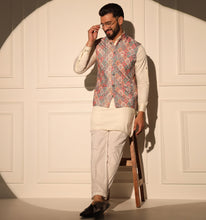Load image into Gallery viewer, Sultan Kurta Jacket Set with Pyjama (Set of 3)
