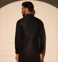 Load image into Gallery viewer, Rajput Kurta Jacket Set with Pyjama (Set of 3)
