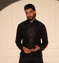 Load image into Gallery viewer, Rajput Kurta Jacket Set with Pyjama (Set of 3)
