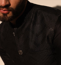 Load image into Gallery viewer, Rajput Embroidered Sequin Nehru Jacket
