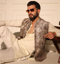 Load image into Gallery viewer, Sikandar Kurta Jacket Set with Pyjama (Set of 3)
