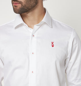 King of Hearts Embroidery Shirt
