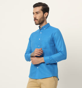 Azure Linen Shirt