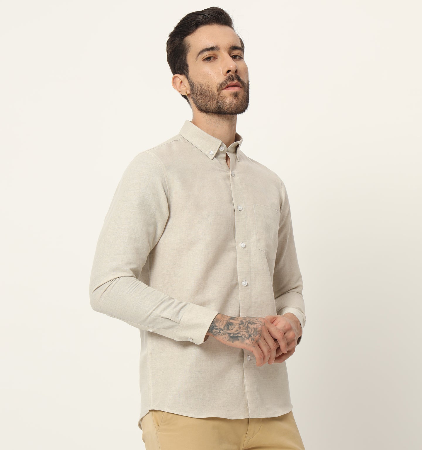 Ecru Linen Shirt