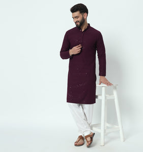 Mahreen Embroidered Sequin Kurta