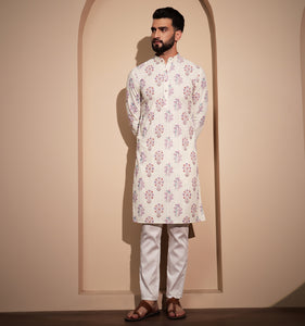 Rehmat Chikankari Cotton Kurta