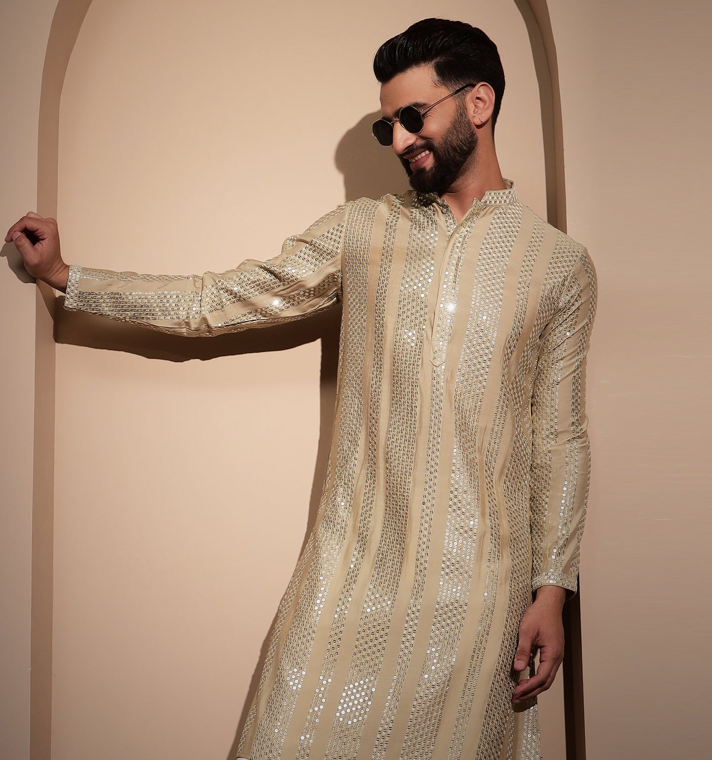 Dilkash Sequin Embroidered Kurta