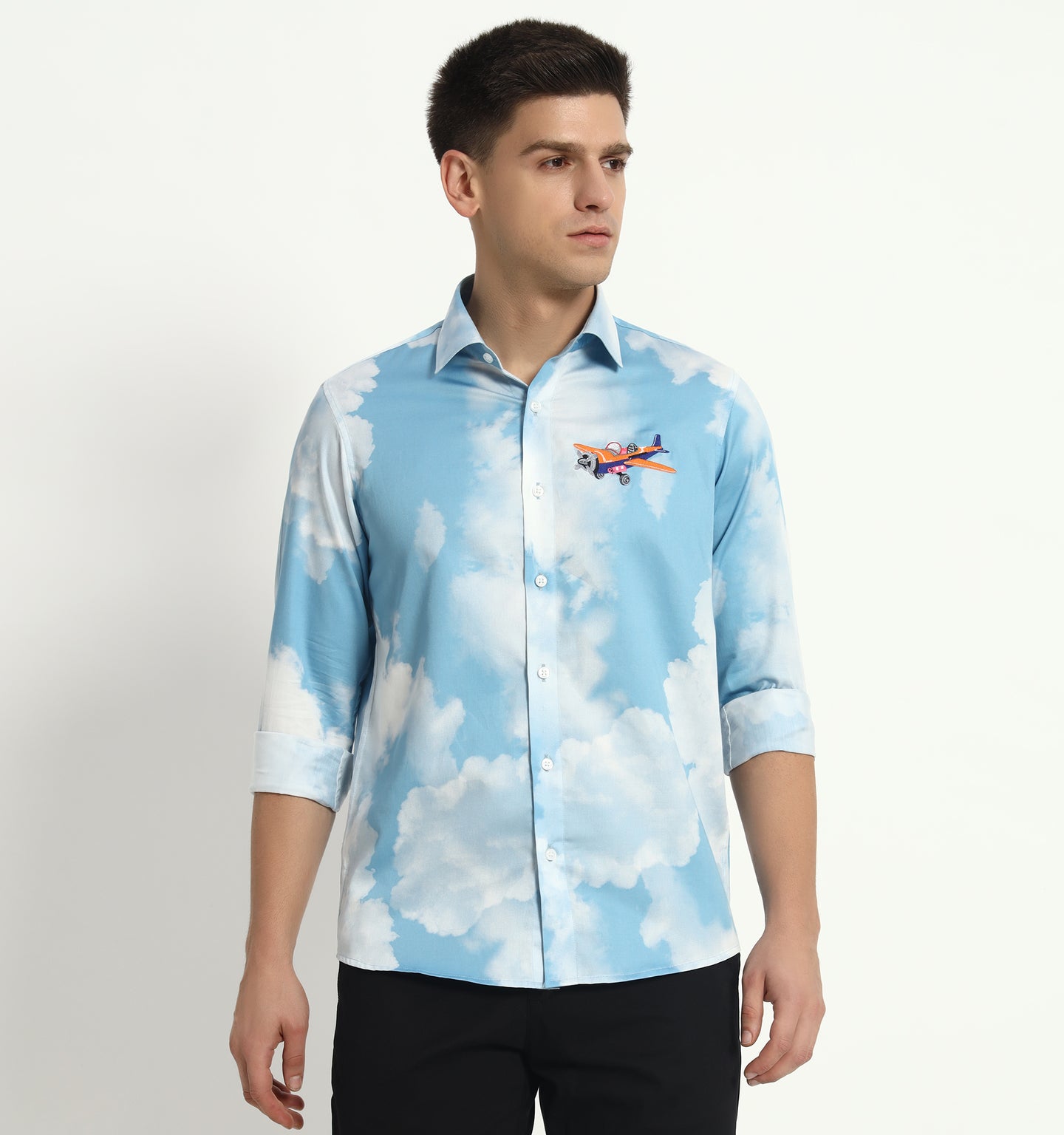Aviator Embroidery Shirt