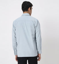 Load image into Gallery viewer, Ice Blue Corduroy Overshirt
