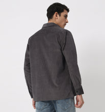 Load image into Gallery viewer, Charcoal Corduroy Overshirt
