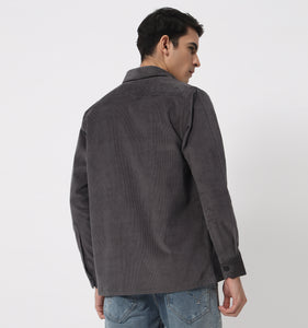 Charcoal Corduroy Overshirt