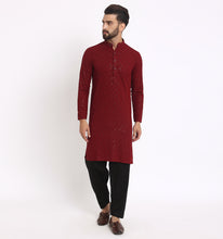 Load image into Gallery viewer, Rayan Embroidered Sequin Kurta
