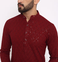 Load image into Gallery viewer, Rayan Embroidered Sequin Kurta
