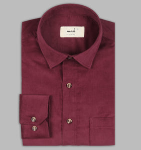 Burgundy Corduroy Shirt