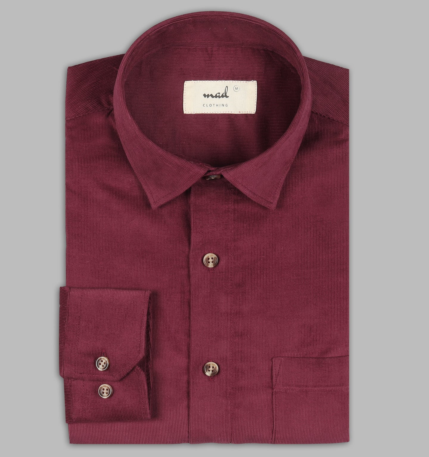 Burgundy Corduroy Shirt