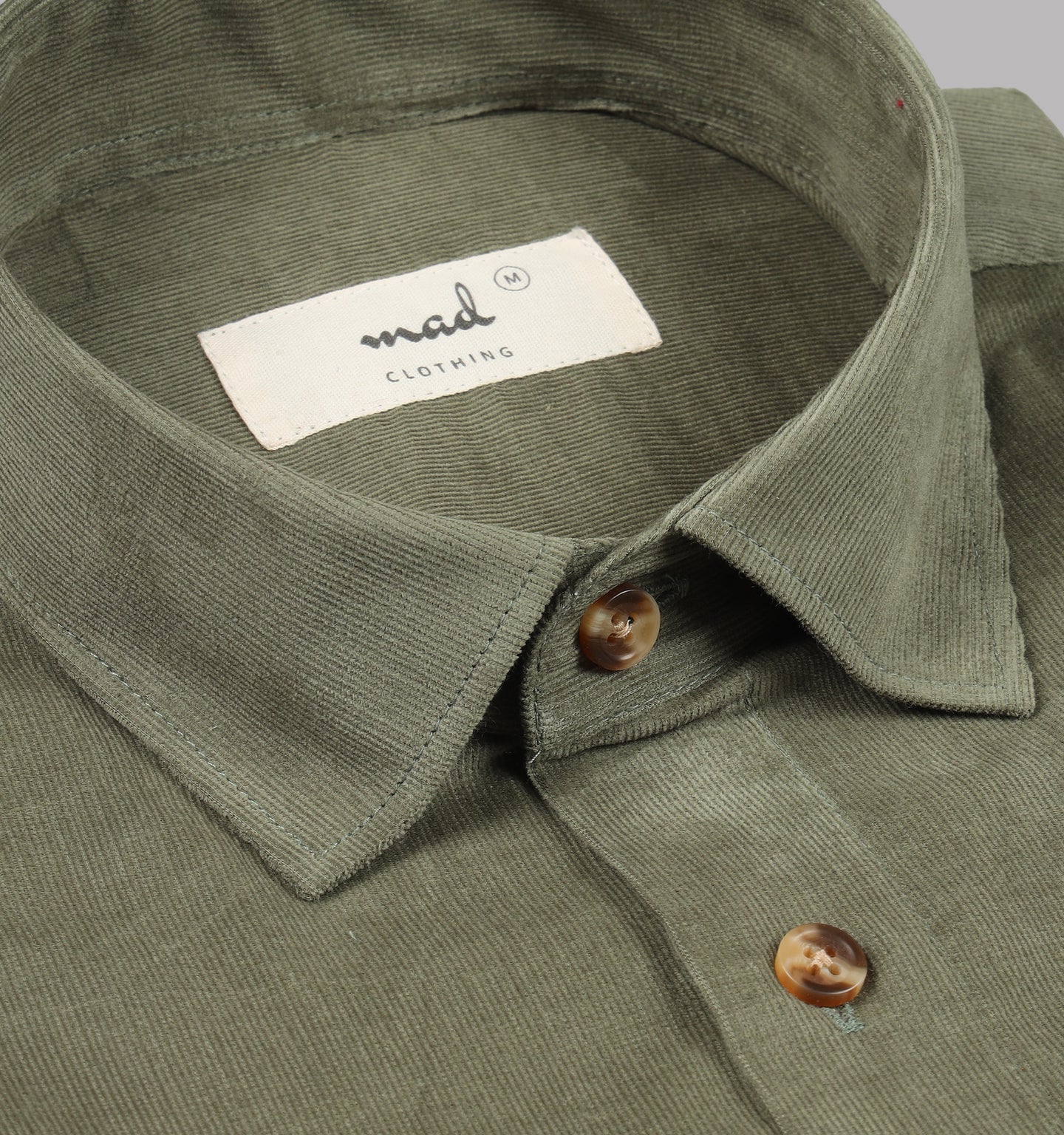 Olive Green Corduroy Shirt
