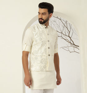 Samrat Embroidered Sequin Nehru Jacket