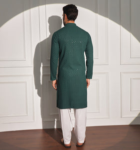 Taabir Embroidered Sequin Kurta