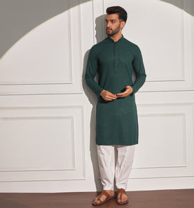 Taabir Embroidered Sequin Kurta