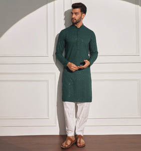 Taabir Embroidered Sequin Kurta