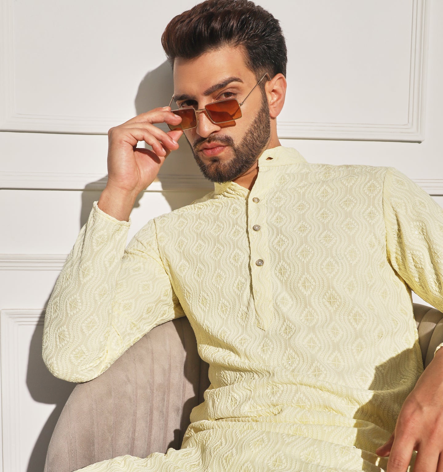 Umar Embroidered Sequin Kurta