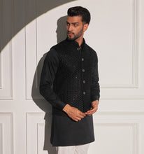 Load image into Gallery viewer, Porus Kurta Jacket Set with Pyjama (Set of 3)
