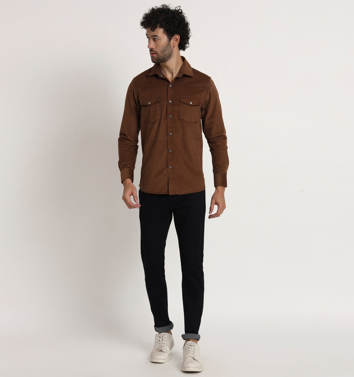 Brown Corduroy Shirt