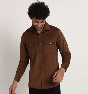 Brown Corduroy Shirt
