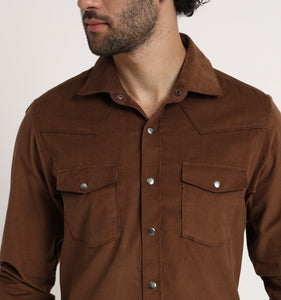 Brown Corduroy Shirt