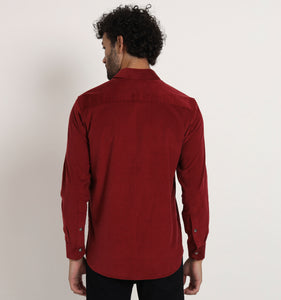 Berry Corduroy Shirt