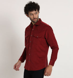 Berry Corduroy Shirt