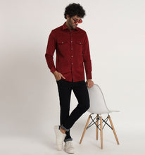 Load image into Gallery viewer, Berry Corduroy Shirt
