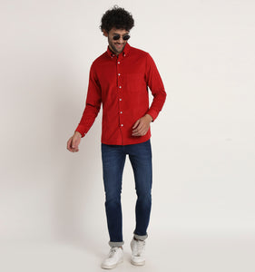 Red Corduroy Shirt