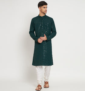 Zamra Embroidered Sequin Kurta