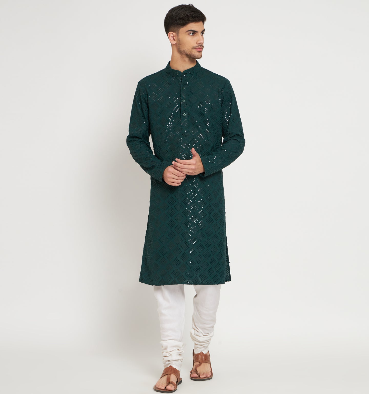 Zamra Embroidered Sequin Kurta