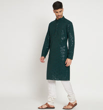 Load image into Gallery viewer, Zamra Embroidered Sequin Kurta
